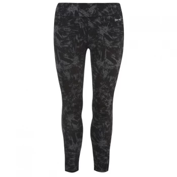 Image of USA Pro Mid Rise Leggings - Black Fossil