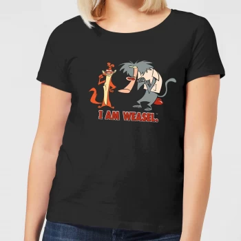 Image of I Am Weasel Characters Womens T-Shirt - Black - 4XL - Black