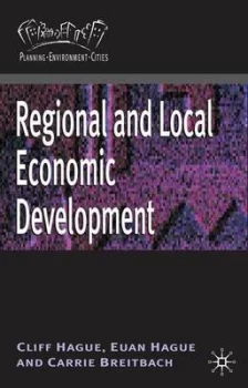 Image of Regional and Local Economic Development by Cliff Hague Book