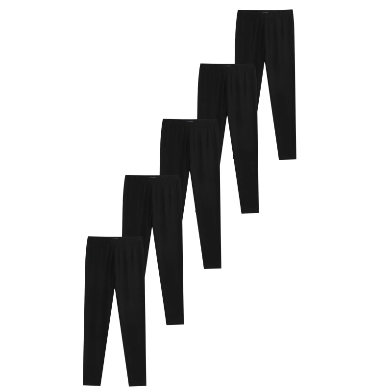 Image of Be You Girls Essentials 5 Pack Leggings - Black 4 - 5 Years