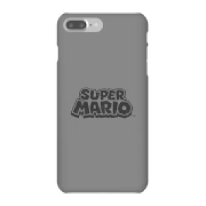 Image of Nintendo Super Mario Distressed Logo Phone Case - iPhone 7 Plus - Snap Case - Gloss