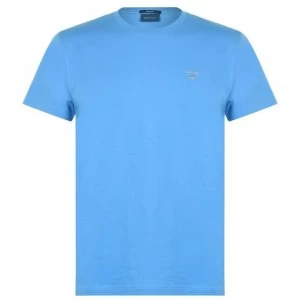 Image of Gant Crew Logo T Shirt - Blue 445