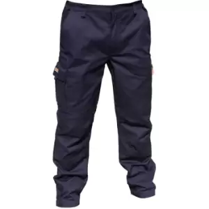 Image of Result - Mens Stretch Work Trousers / Pants (32 Inch Leg Length) (32") (Navy Blue) - Navy Blue