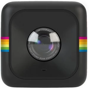 Image of Polaroid Cube Wi Fi 1440p Lifestyle Action Camera with MicroSD Card and Polaroid Bumper Case Black