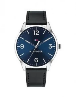 Image of Tommy Hilfiger Cream Dial Brown Leather Strap Watch