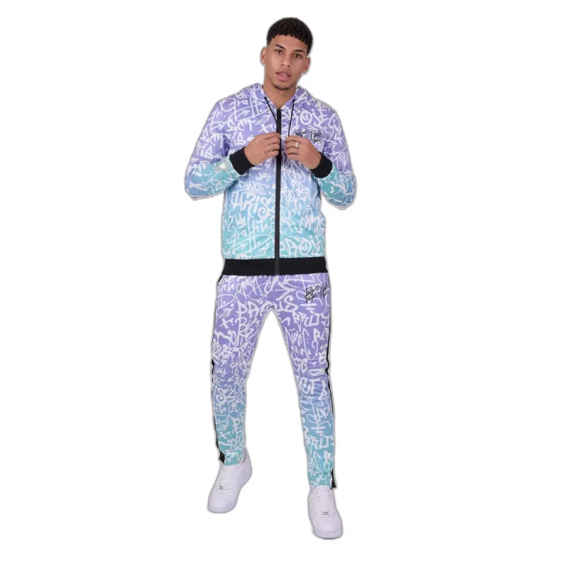 Image of Project X Paris Gradient graffiti joggers Project X Paris Violet Male L