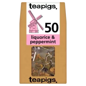 Image of Teapigs Liquorice & Mint Tea Temples 50 Tea Bags