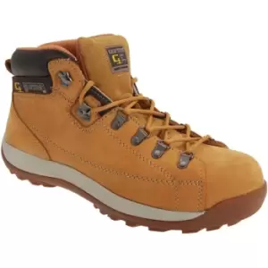Image of Grafters Mens Lace To Toe Modern Safety Toe Cap Ankle Boots (48 EUR) (Honey) - Honey