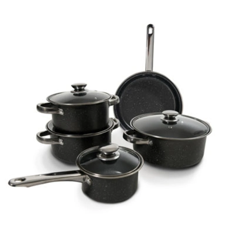 Image of Carter & Clay 9 Piece Non-Stick Marble Cookware Set