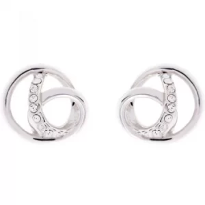 Image of Ladies Karen Millen PVD Silver Plated Earrings