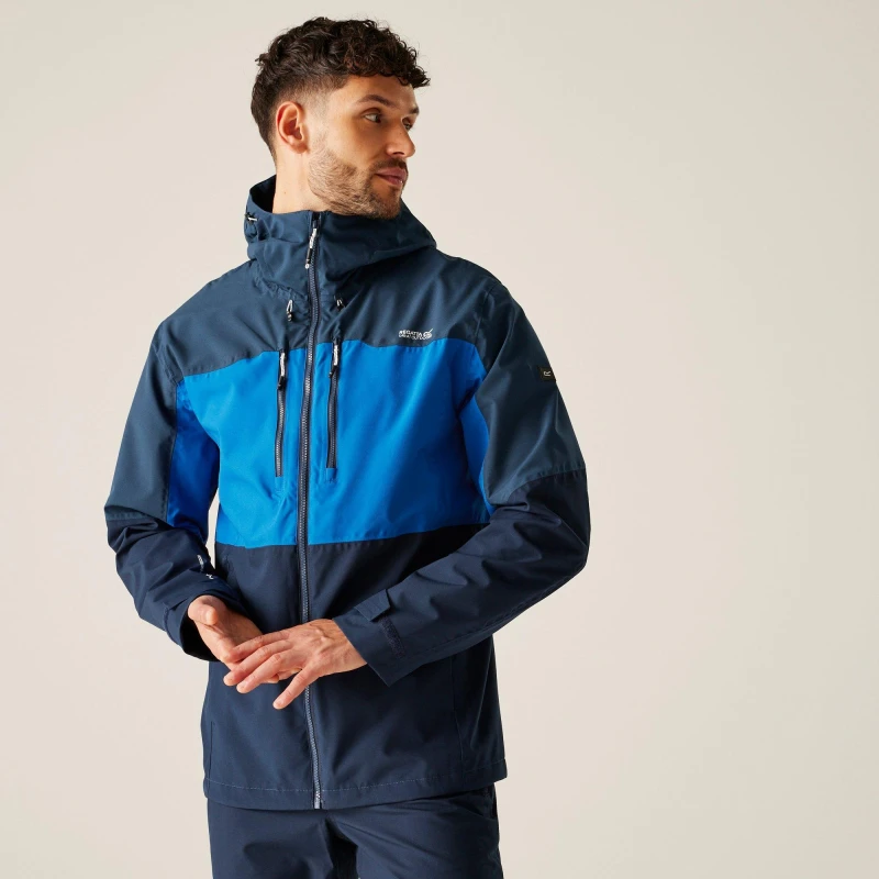 Image of Regatta Mens Maland II Waterproof Breathable Stretch Jacket Olympian Blue/M male XXL