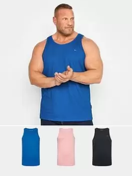 Image of BadRhino Vest Ochard Pink, Navy & Directoire Blue, Multi, Size 2XL, Men