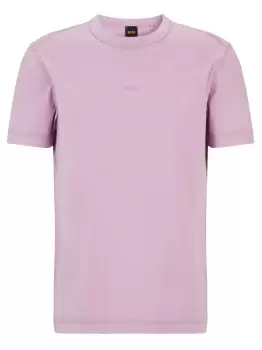 Image of BOSS Cotton Jersey T-Shirt Light Purple