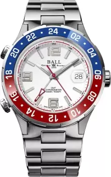 Image of Ball Watch Company Roadmaster Pilot GMT Limited Edition - White