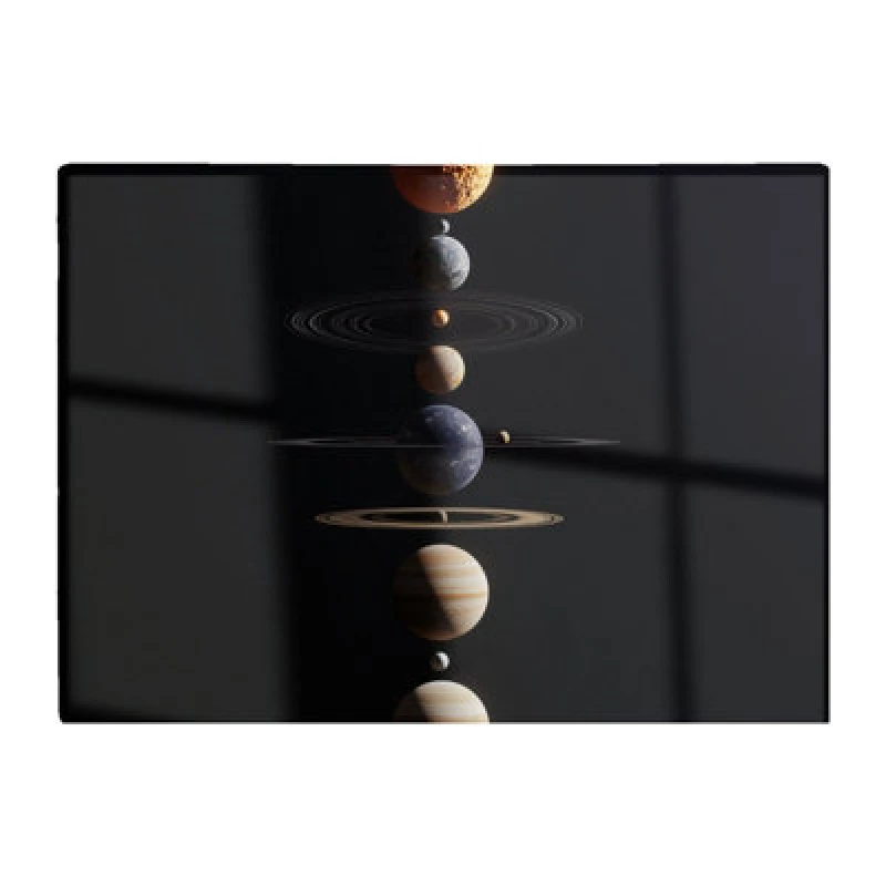 Image of Warren Reed Designer Balanced Planets In Space Chopping Board