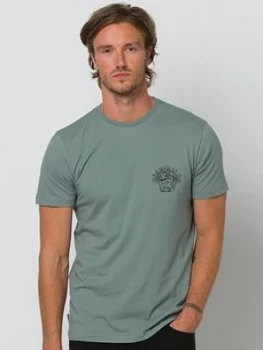 Image of Animal Deluxe Stork Graphic Short Sleeve T-Shirt - Lead Grey