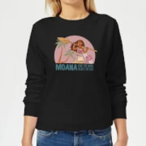 Image of Moana Read The Sea Womens Sweatshirt - Black - 5XL