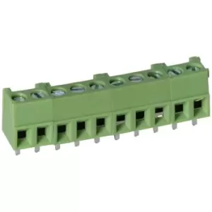 Image of TruConnect 211827 3.81mm 10 Way Low Profile Rising Clamp Terminal ...