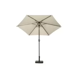 Image of Ivory 2.5m Crank and Tilt Parasol Grey Powder Coated Pole (38mm Pole, 6 Ribs)