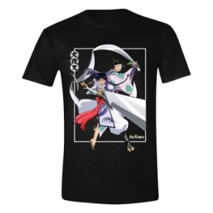 Image of InuYasha T-Shirt Jakotsu and Bankotsu Fighting Size M