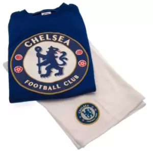 Image of Chelsea FC Childrens/Kids T Shirt And Short Set (6-9 Months) (Blue/White)