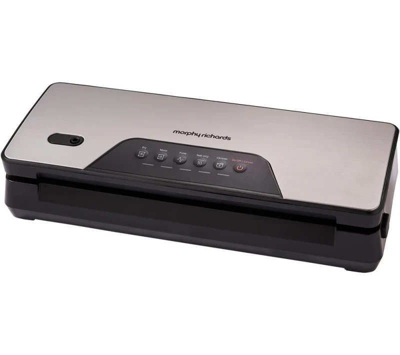 Image of Morphy Richards 432040 Vacuum Sealer - Silver & Black 5056765400222