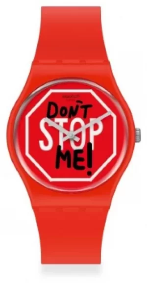 Image of Swatch DON'T STOP ME Unisex rubber strap GR183 Watch