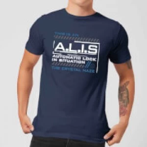 Image of Crystal Maze A.L.I.S. Mens T-Shirt - Navy - S