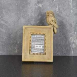Image of Owl Photo Frame Light Oak