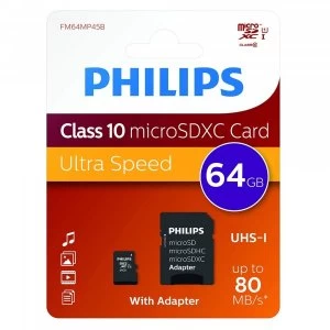 Image of FM64MP45B-10 Class 10 64GB Micro SDHC Card