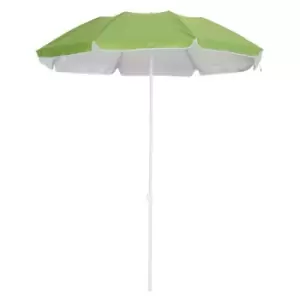 Image of Outsunny Beach Umbrella Parasol - Green