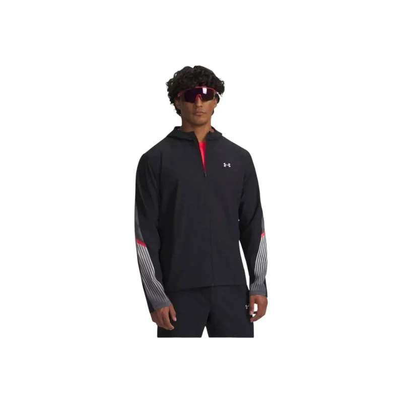 Image of Under Armour Velociti Storm Hooded Jacket Black XL