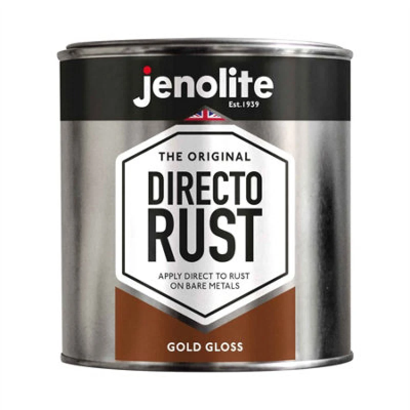Image of Jenolite Directorust Metallic Gloss Primer Paint - Gold - 1L