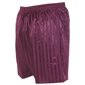 Image of Precision Striped Continental Football Shorts 18-20" Maroon