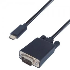 Image of CONNEkT Gear 2m USB 3.1 Connector Cable Type C male to VGA male