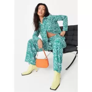 Image of Missguided Coord Printed Crepe Wide Leg Trouser - Multi