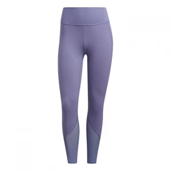 Image of adidas Yoga Power Mesh 7/8 Tights Womens - Orbit Violet