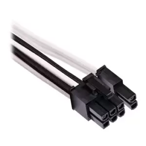 Image of Corsair Type 4 Gen 4 PSU White/Black Sleeved 8pin PCIe Power Cables