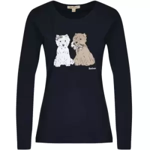 Image of Barbour Womens Lossie L/S Tee Navy 8