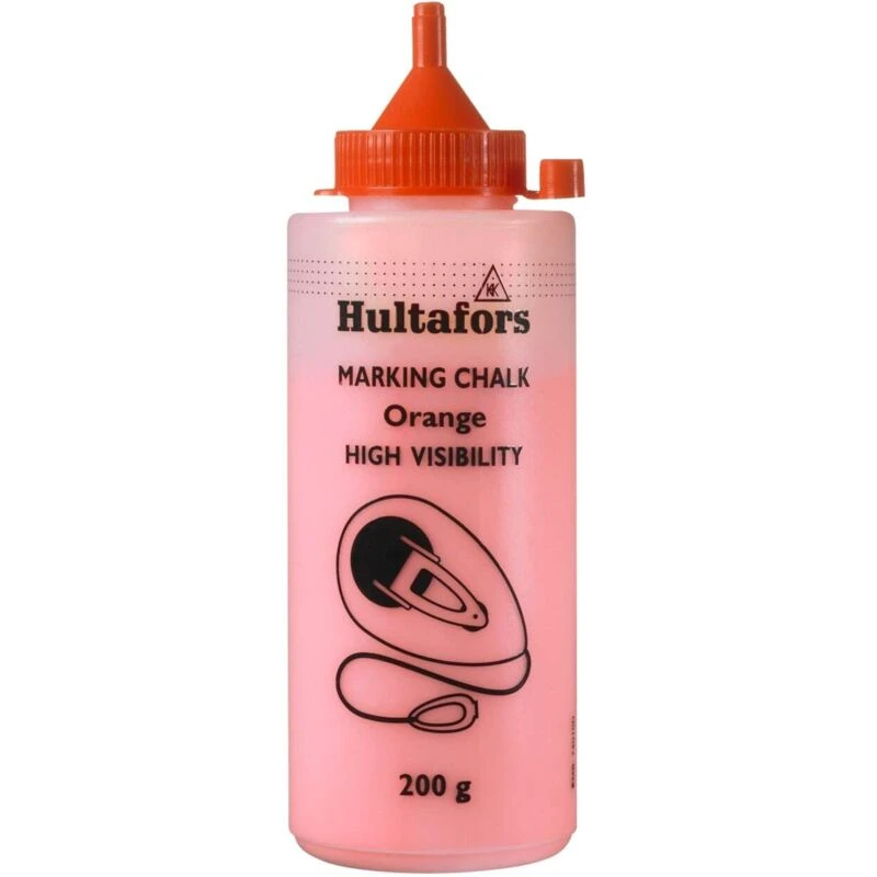 Image of HULTAFORS Hultafors - 652833 Chalk Line Chalk High-vis Orange 200g HUL652833 652833