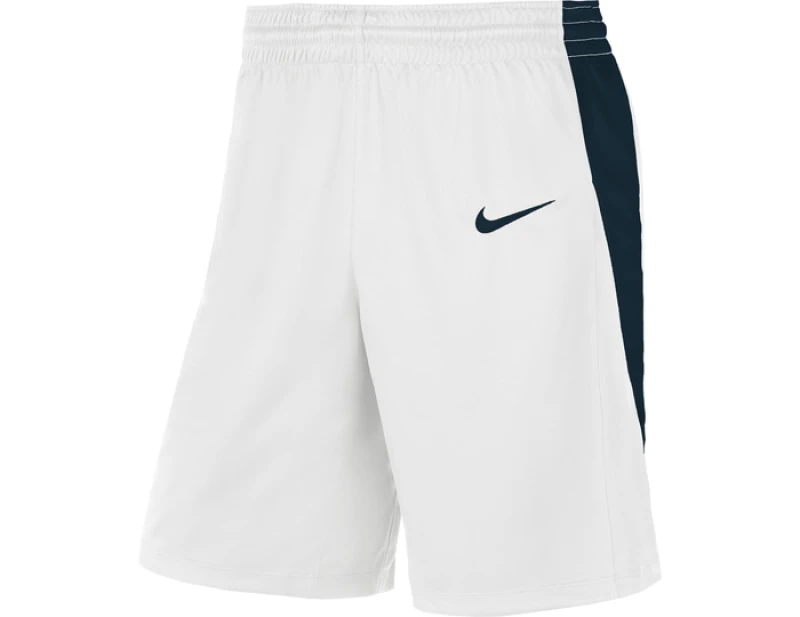 Image of Nike Team Stck Short White/Obsidian male 2X Large T