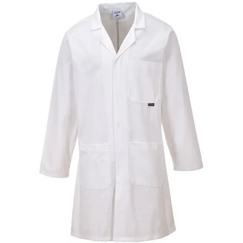 Image of C851 - White Sz S Standard Coat Overall Lab - Portwest