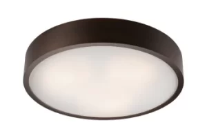 Image of Round Cylindrical Ceiling Light Wenge, 3x E27