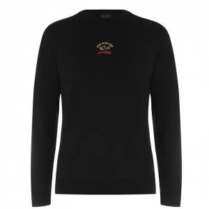 Image of Paul And Shark Mid Chest Crew Sweatshirt - Black 011
