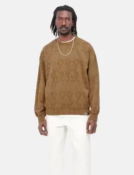 Image of Carhartt-WIP Verse Print Sweatshirt - Hamilton Brown
