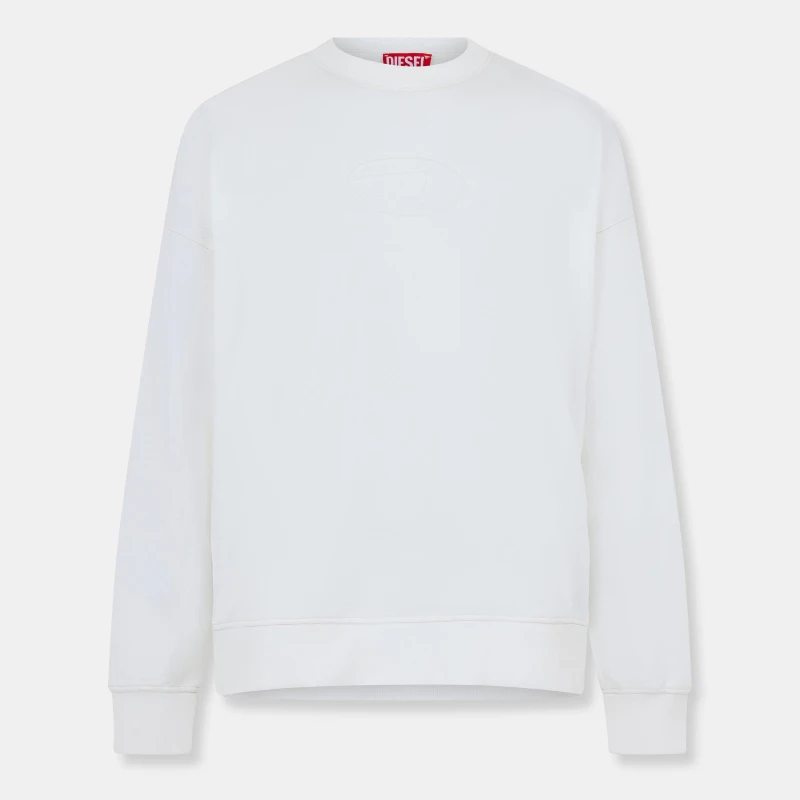 Image of Diesel Mens Roby Crew Sweatshirt Off White male S