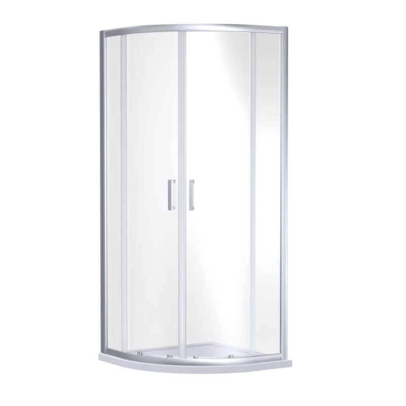 Image of Balterley 6mm Glass Quadrant Shower Enclosure 1900 x 800 x 800mm Chrome Silver