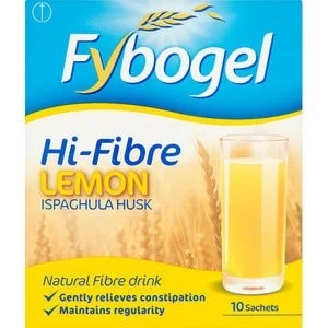 Image of Fybogel Hi Fibre Lemon Ispaghula Husk 10 Sachets