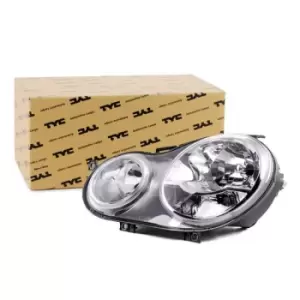 Image of TYC Headlights Left 20-0386-05-2 Headlamp,Headlight VW,POLO (9N_),Polo Limousine (9A4, 9A2, 9N2, 9A6)
