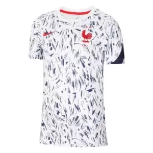 Image of 2020-2021 France Pre-Match Training Shirt (White) - Kids
